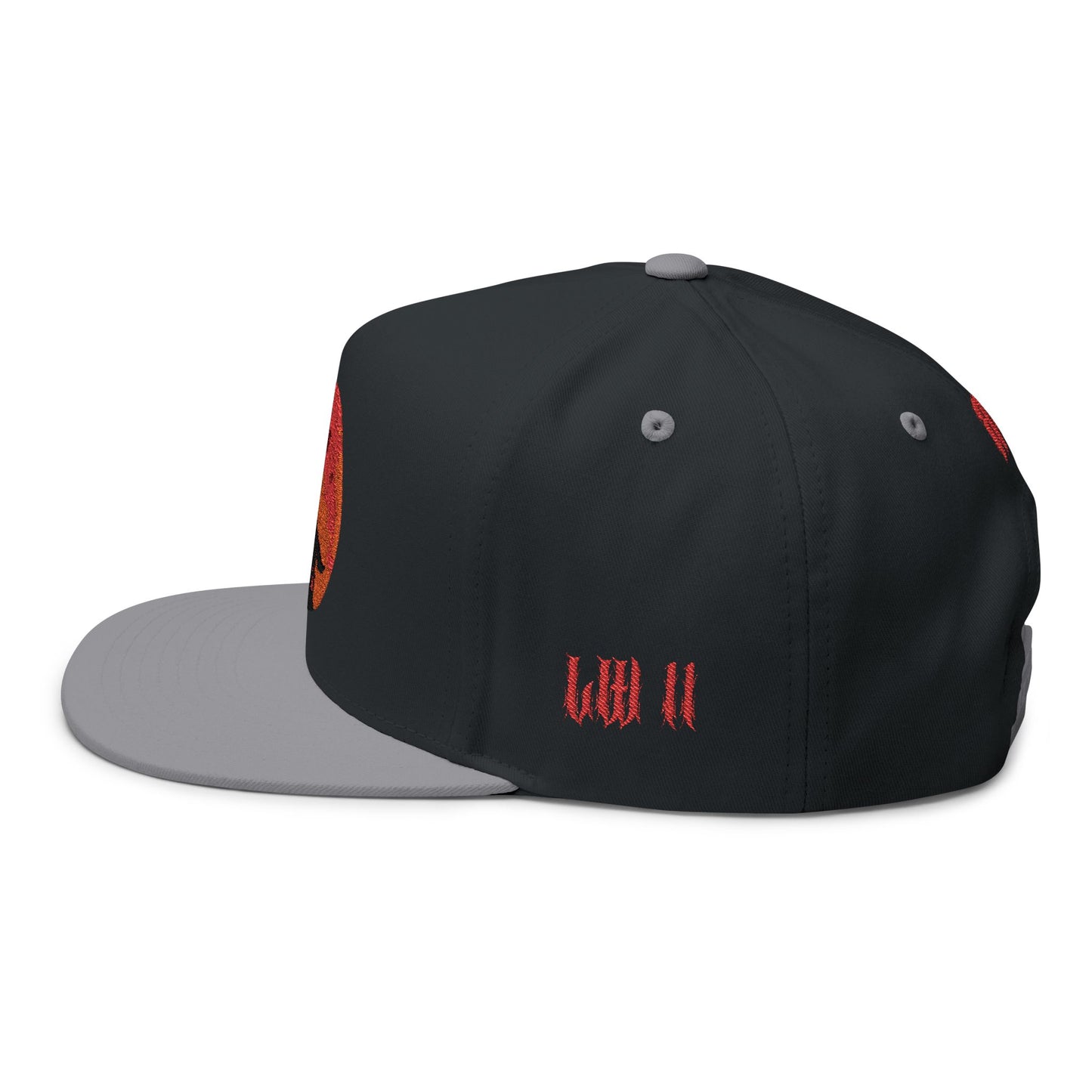 Embroidered Flat Bill Cap for Trendy Fashion Enthusiasts, Stylish Snapback Hat, Unique Gift for Men and Women, Casual Everyday Wear