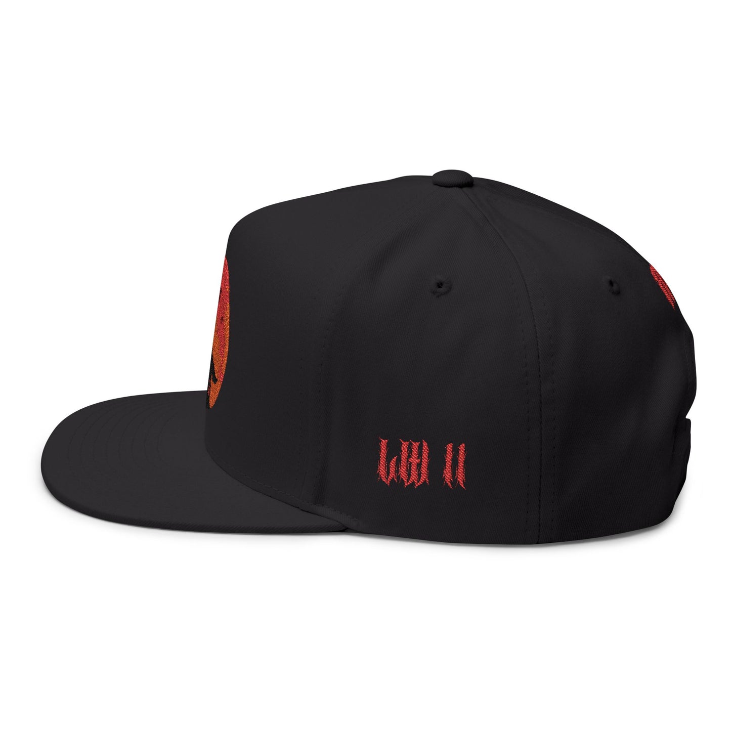 Embroidered Flat Bill Cap for Trendy Fashion Enthusiasts, Stylish Snapback Hat, Unique Gift for Men and Women, Casual Everyday Wear