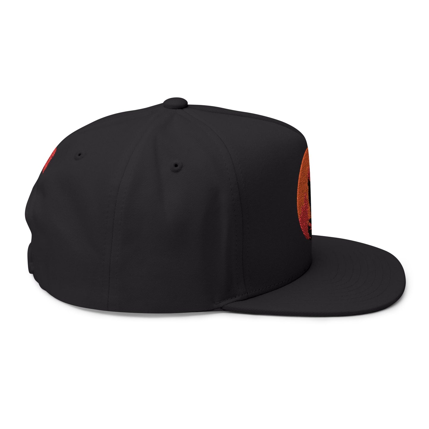 Embroidered Flat Bill Cap for Trendy Fashion Enthusiasts, Stylish Snapback Hat, Unique Gift for Men and Women, Casual Everyday Wear