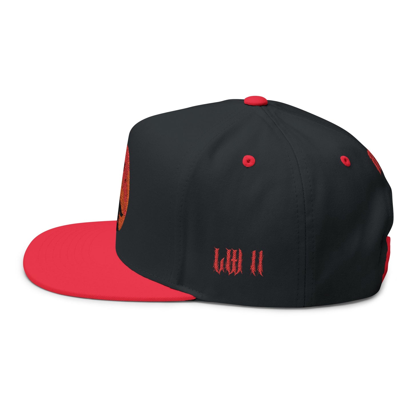 Embroidered Flat Bill Cap for Trendy Fashion Enthusiasts, Stylish Snapback Hat, Unique Gift for Men and Women, Casual Everyday Wear