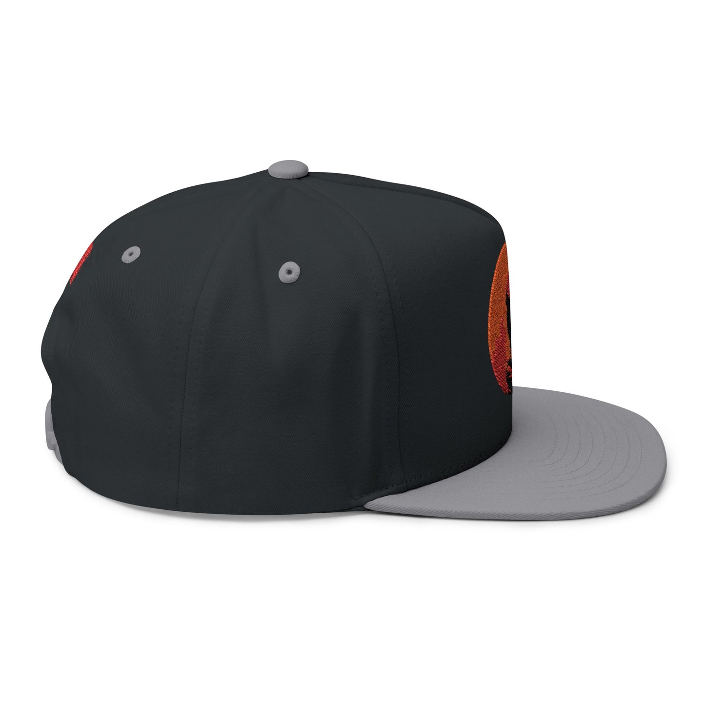 Embroidered Flat Bill Cap for Trendy Fashion Enthusiasts, Stylish Snapback Hat, Unique Gift for Men and Women, Casual Everyday Wear