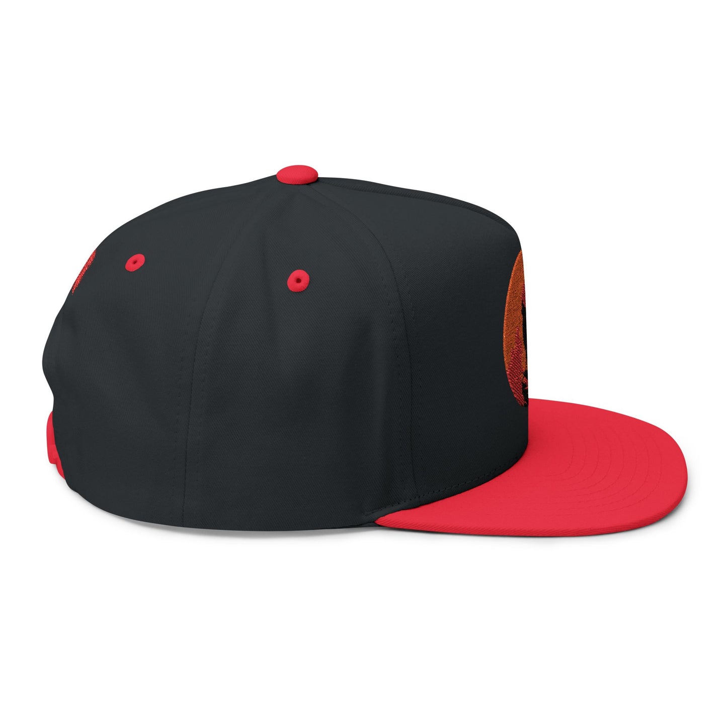 Embroidered Flat Bill Cap for Trendy Fashion Enthusiasts, Stylish Snapback Hat, Unique Gift for Men and Women, Casual Everyday Wear