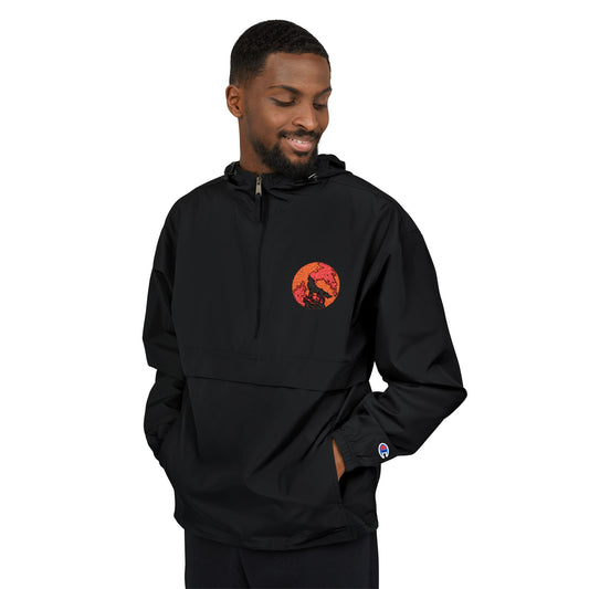 Unisex Packable Anorak Jacket with Floral Design, Lightweight Rain Jacket, Stylish Outdoor Gear, Ideal for Travel, Gifts for Him and Her